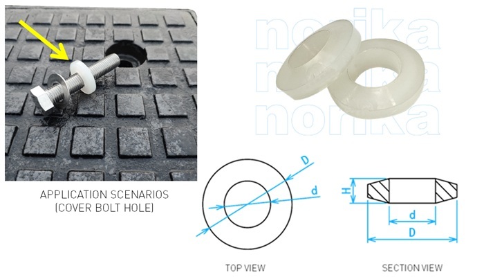 Airtight & Watertight Manhole Bolt Hole Washer